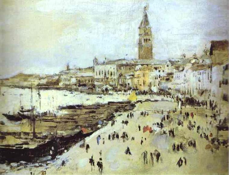 Seaside in Venice. Study, Valentin Serov